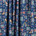 Popeline Coton Jouets Bleu - Ribes y Casals