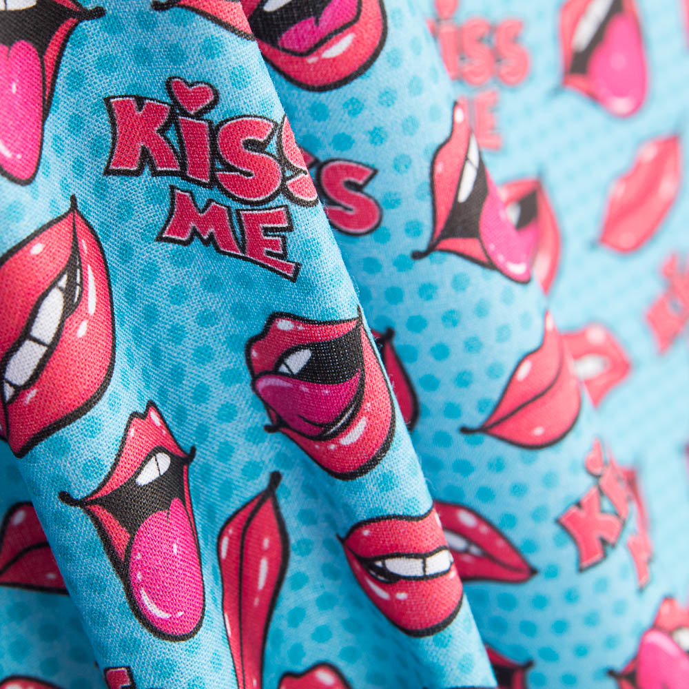 Popeline Coton Kiss Me - Ribes y Casals