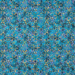 Patchwork Fleurs Batik Américain Turquoise - Ribes y Casals