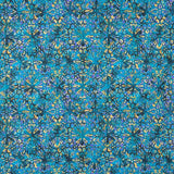Patchwork Fleurs Batik Américain Turquoise - Ribes y Casals
