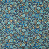 Retal Patchwork Americano Flores Turquesa 140x140 cm - Ribes y Casals