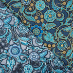 Patchwork Américain Fleurs Turquoise - Ribes y Casals