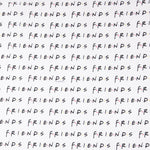 Popeline Coton Friends Blanc - Ribes y Casals
