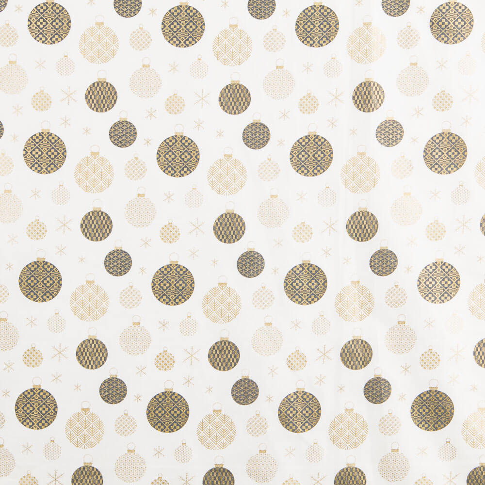 Popeline Boules De Noël Gris - Ribes y Casals