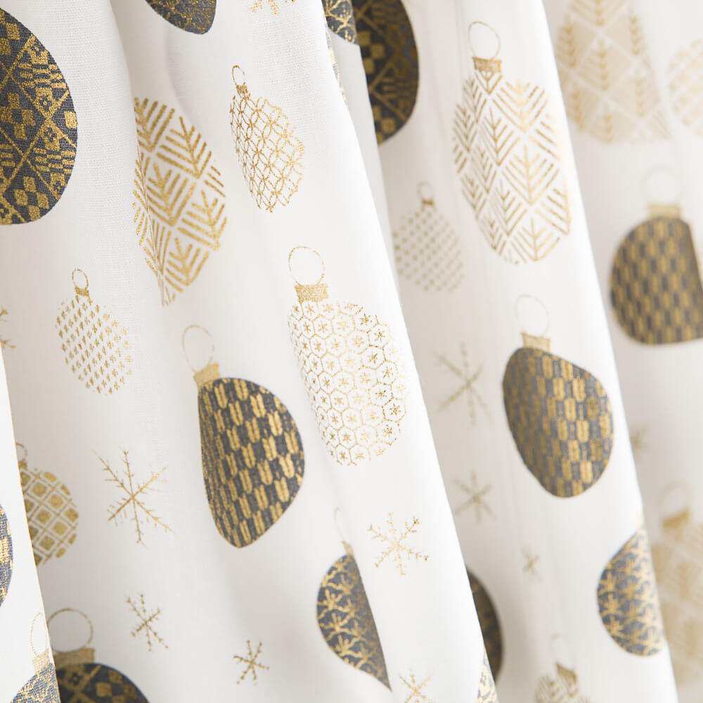 Popeline Boules De Noël Gris - Ribes y Casals