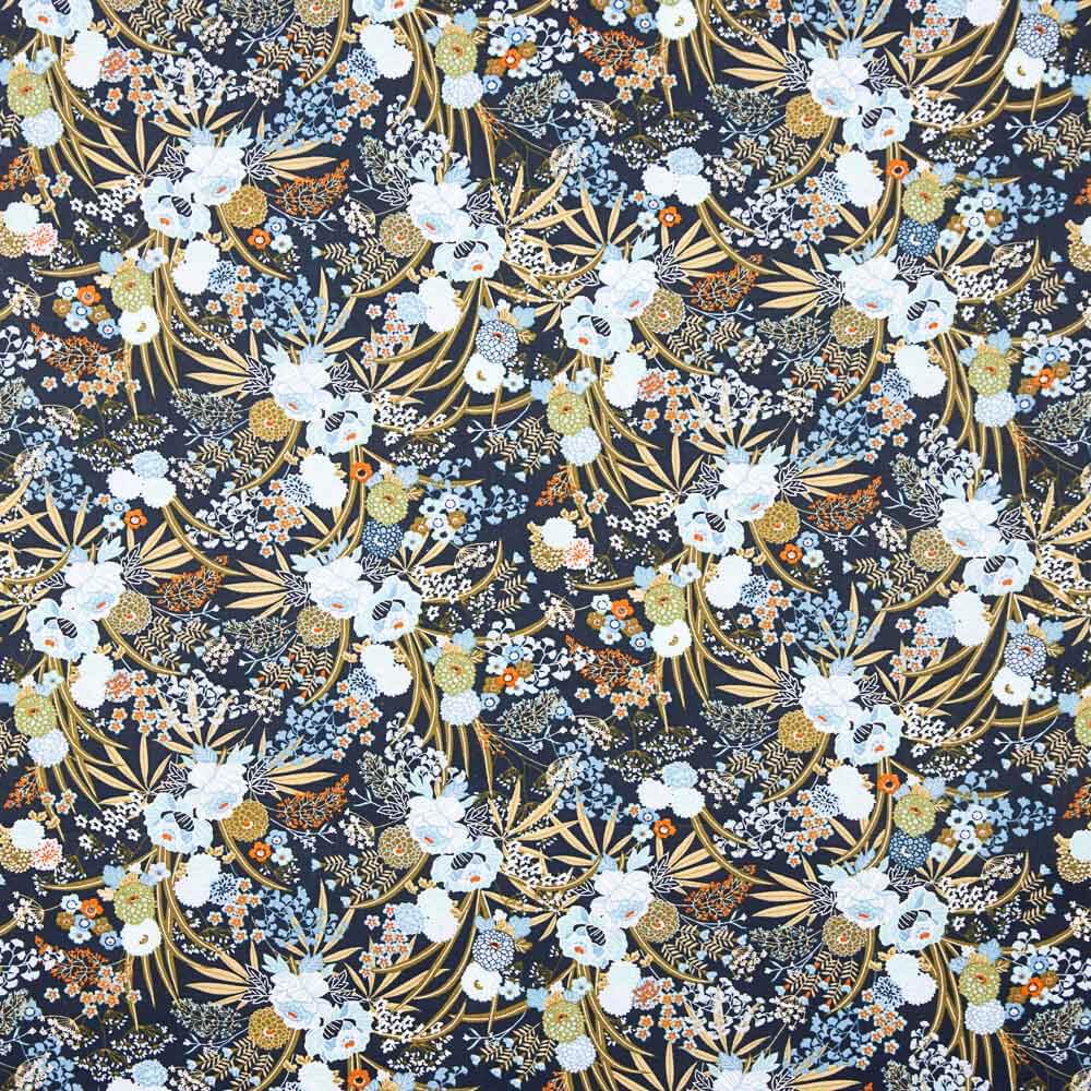 Popeline Bleu Oeko-Tex® Shanghai - Ribes y Casals