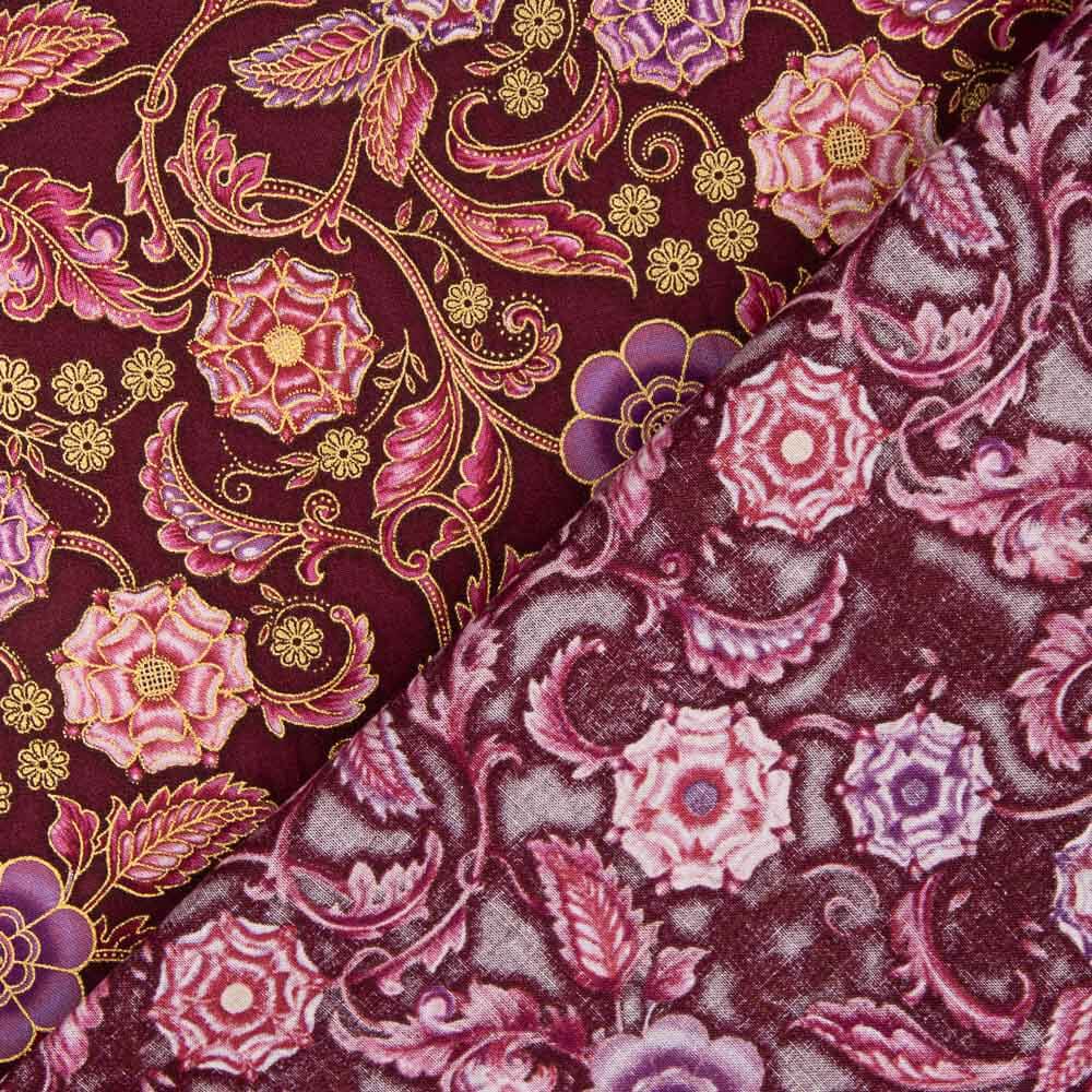 Patchwork Américain Fleurs Grenade - Ribes y Casals