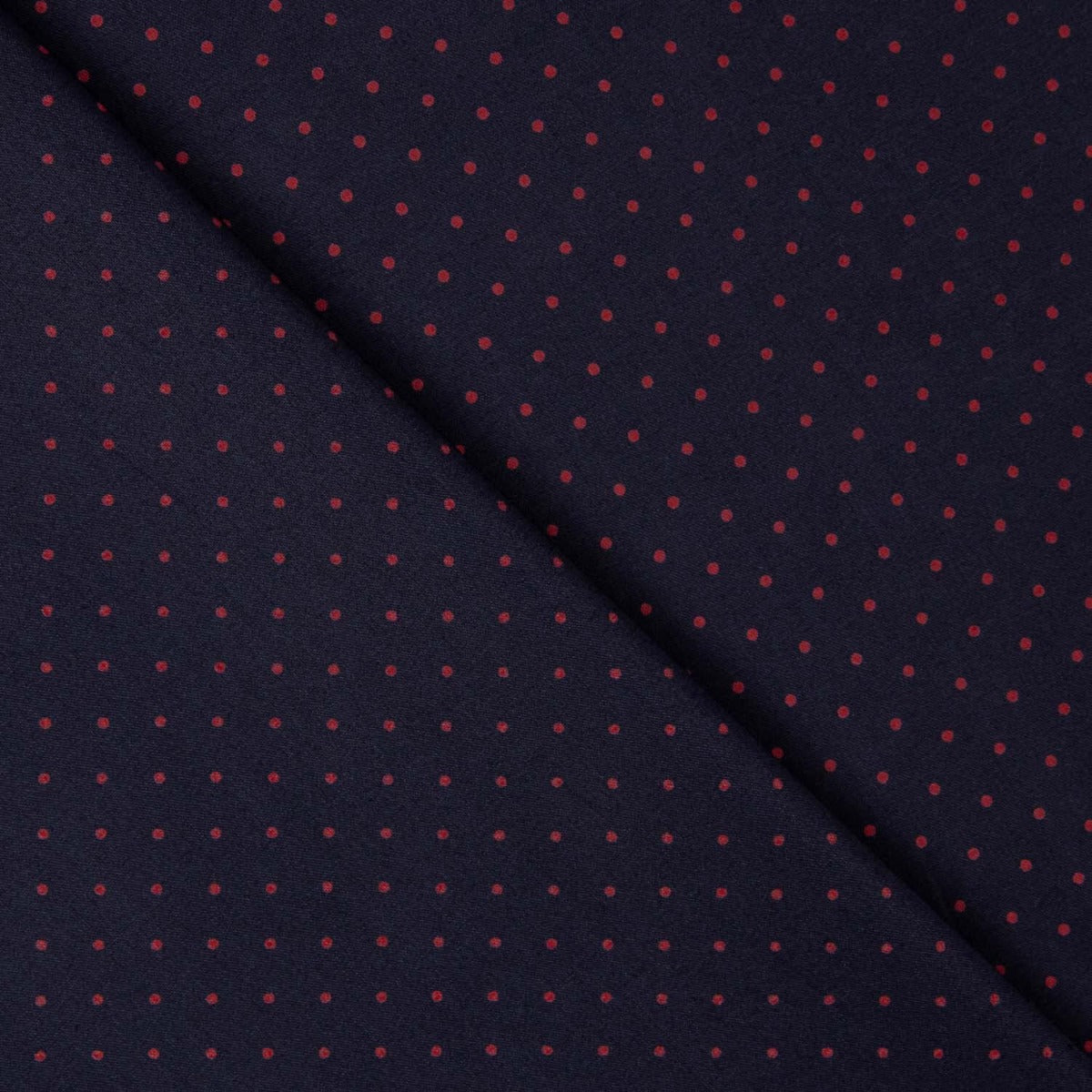 Tissu à chemiser en popeline de coton bleu marine - Sienna - Ribes y Casals