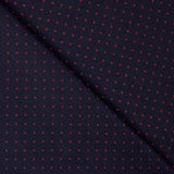 Tissu à chemiser en popeline de coton bleu marine - Sienna - Ribes y Casals