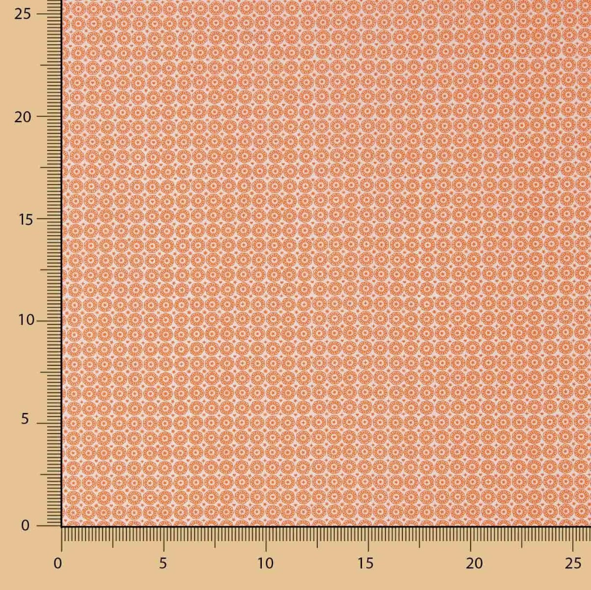 Tissu à plis en popeline orange - Milano - Ribes y Casals