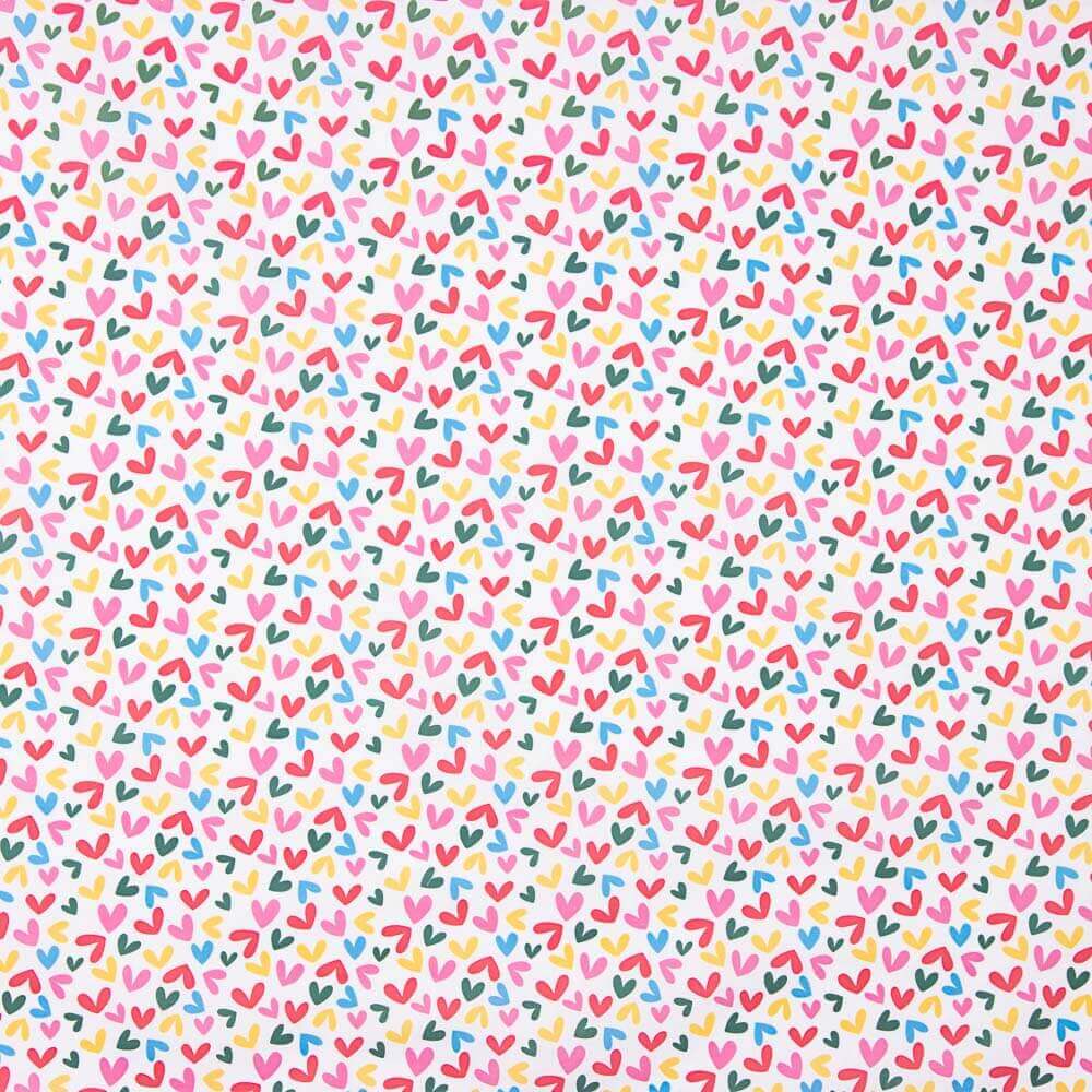 Popeline Coton Beaucoup Coeurs - Ribes y Casals