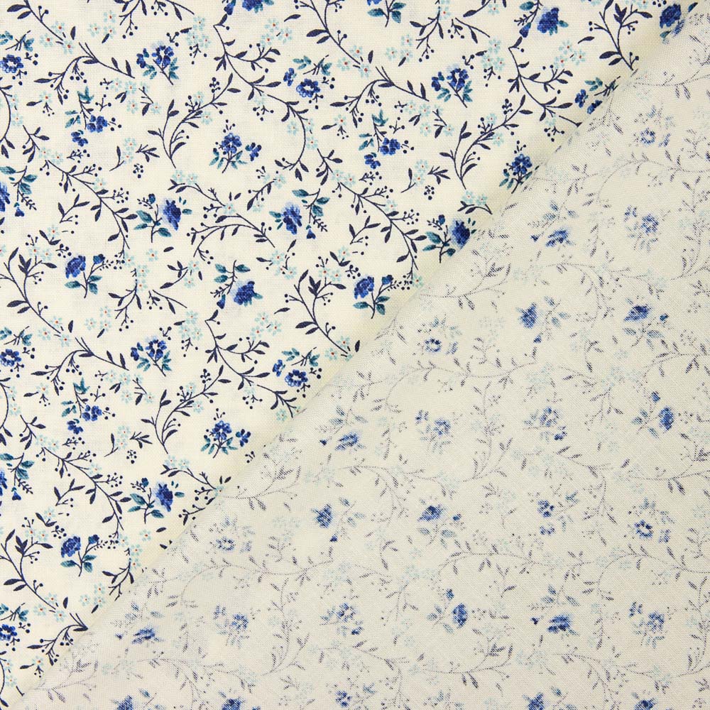 Patchwork Américain Minuscule Fleur Bleu - Ribes y Casals