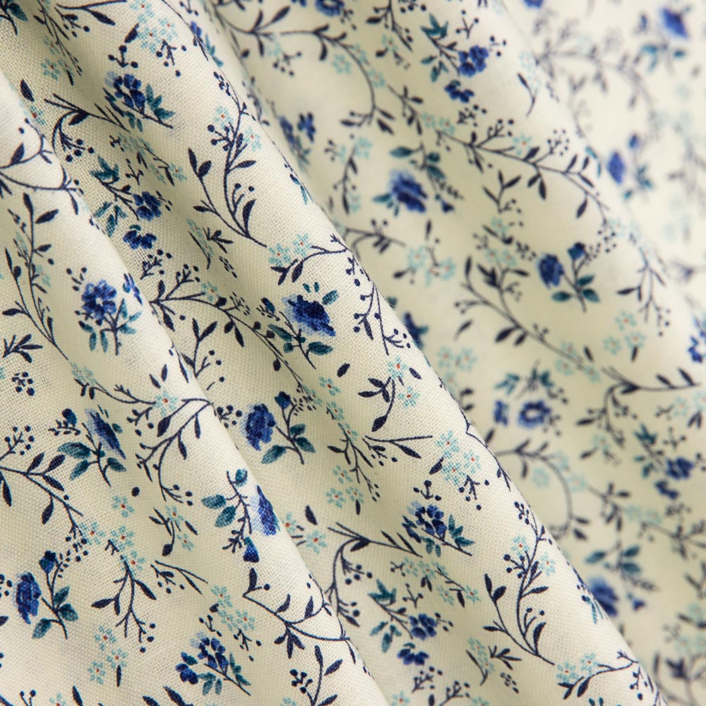 Patchwork Américain Minuscule Fleur Bleu - Ribes y Casals