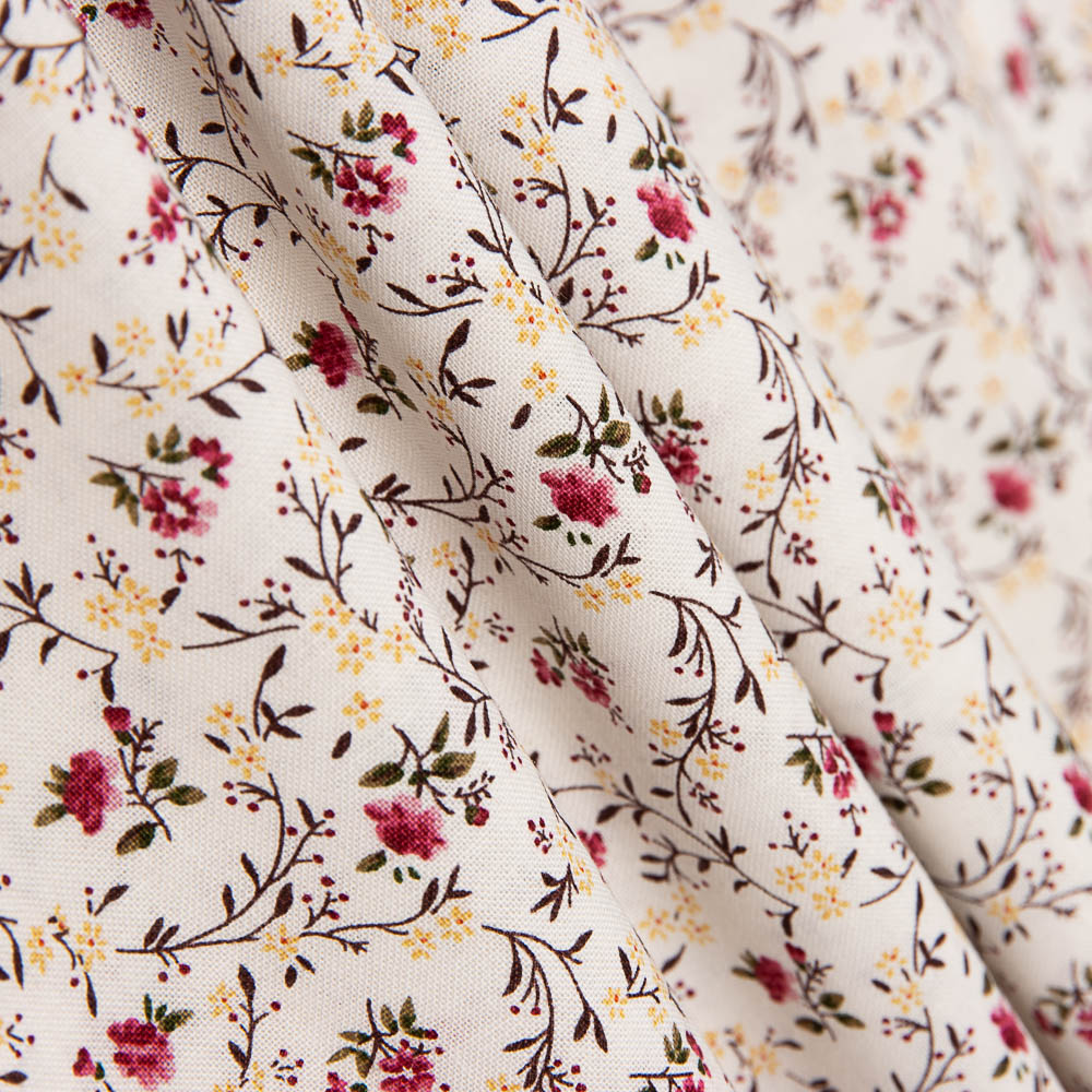 Patchwork Américain Minuscule Fleur Rouge - Ribes y Casals