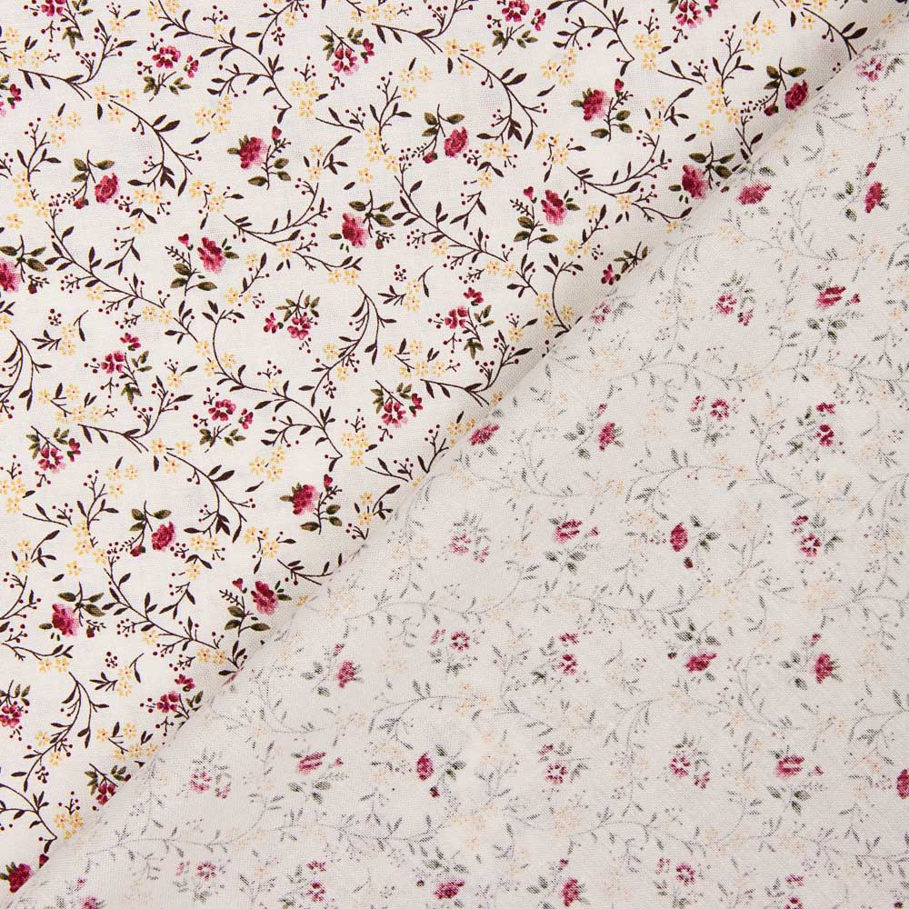 Patchwork Américain Minuscule Fleur Rouge - Ribes y Casals