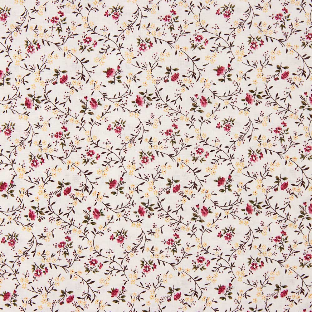 Patchwork Américain Minuscule Fleur Rouge - Ribes y Casals