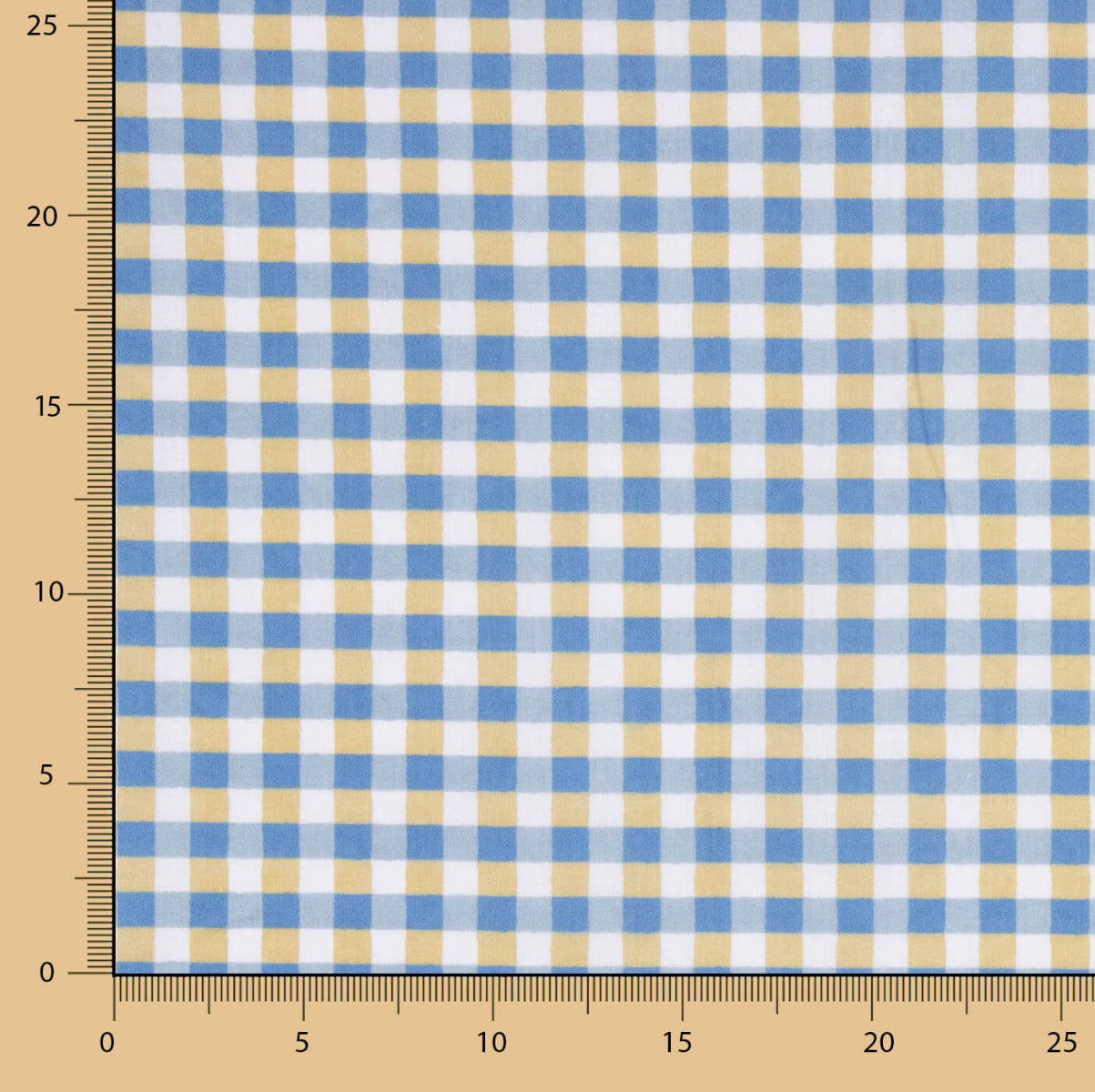 Popeline à carreaux bleus - Ribes y Casals