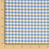 Popeline à carreaux bleus - Ribes y Casals