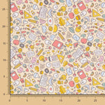 Popeline Coton École Jaune Clair - Ribes y Casals