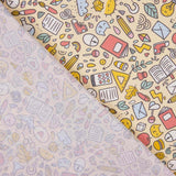 Popeline Coton École Jaune Clair - Ribes y Casals