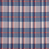 Tissu de popeline de coton à carreaux bleus - Ribes y Casals