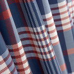 Tissu de popeline de coton à carreaux bleus - Ribes y Casals