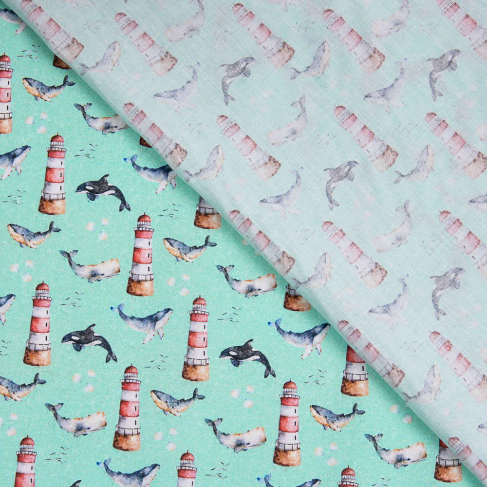 Popeline Coton Phare Willy - Ribes y Casals