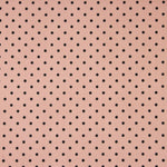 Popeline Pointue Imprimée Flamenca Pois 7mm Nude - Ribes y Casals
