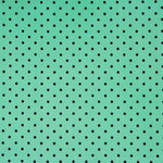 Popeline Imprimée À Points Pointus Flamenco 7mm Vert Aqua - Ribes y Casals
