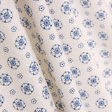 Popeline Fleur Bleu Bonbon - Ribes y Casals