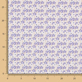 Coton Popeline Fleurs Gris - Ribes y Casals