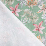 Popeline Coton Tropicale Vert Menthe - Ribes y Casals