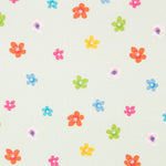 Coton Popeline Fleurs Vert Clair - Ribes y Casals