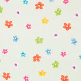 Coton Popeline Fleurs Vert Clair - Ribes y Casals