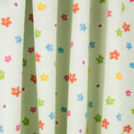 Coton Popeline Fleurs Vert Clair - Ribes y Casals