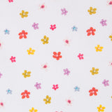 Coton Popeline Fleurs Blanc - Ribes y Casals