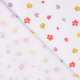 Coton Popeline Fleurs Blanc - Ribes y Casals