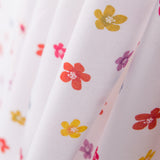 Coton Popeline Fleurs Blanc - Ribes y Casals