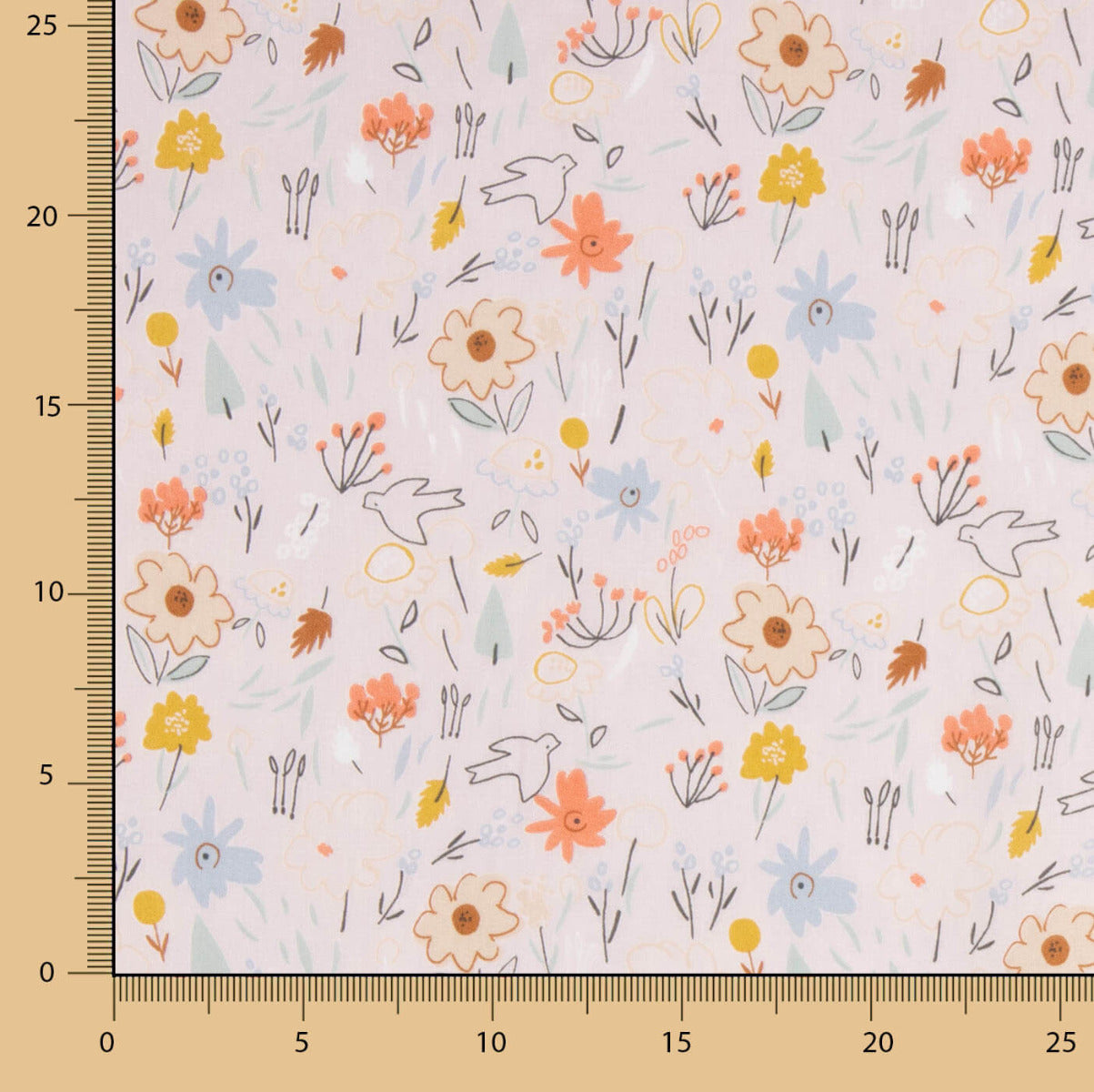 Popeline Fleurs Merche - Ribes y Casals