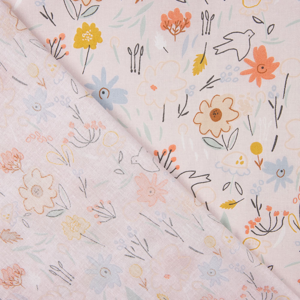 Popeline Fleurs Merche - Ribes y Casals