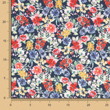 Popeline Fleurs Jardin Bleu - Ribes y Casals