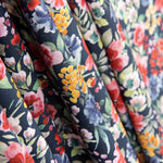 Popeline Fleurs Jardin Bleu - Ribes y Casals