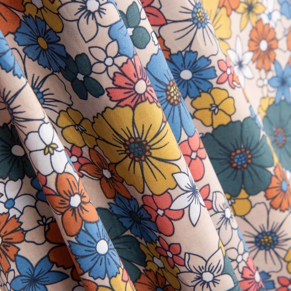 Popeline Fleurs Sofia - Ribes y Casals