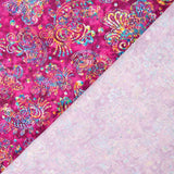 Patchwork Américain Batik Cachemire Fuchsia - Ribes y Casals