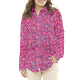 Patchwork Américain Batik Cachemire Fuchsia - Ribes y Casals