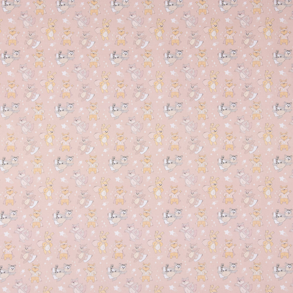 Popeline Coton Cape Chat Rose - Ribes y Casals