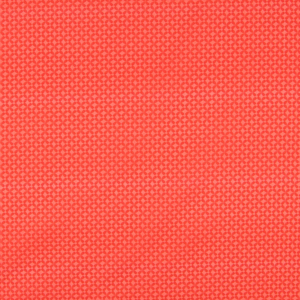 Coton Popeline Géométrique Orange - Ribes y Casals