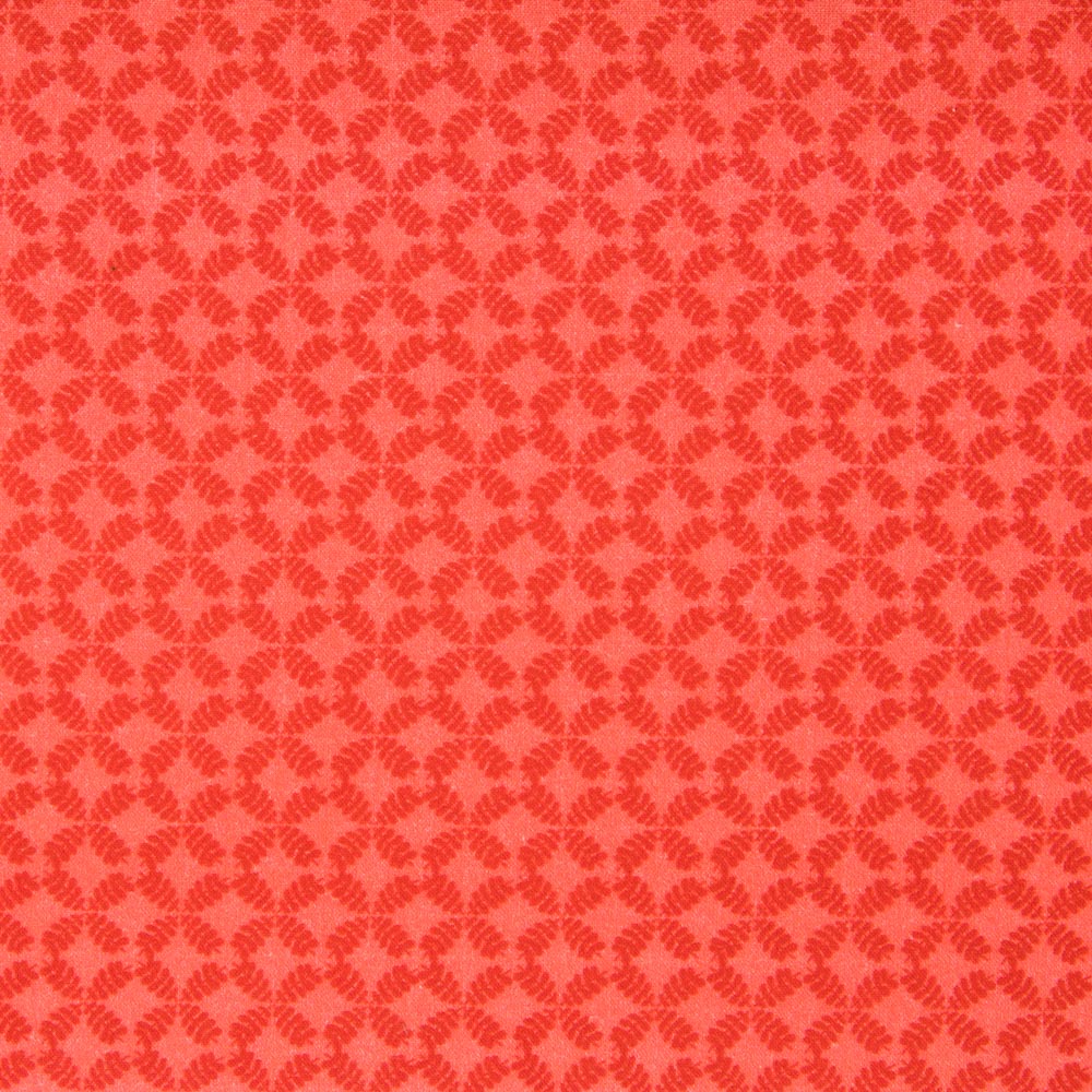 Coton Popeline Géométrique Orange - Ribes y Casals