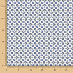 Popeline Fleur Kubo Bleu - Ribes y Casals