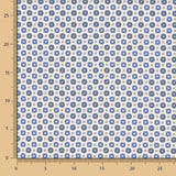 Popeline Fleur Kubo Bleu - Ribes y Casals